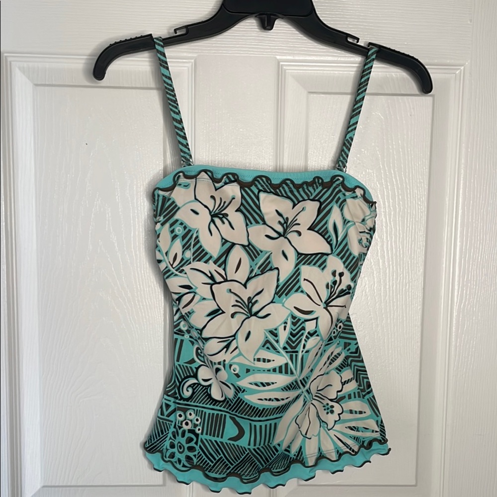 Profile by gottex floral tankini top Y2K